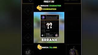 Brrank Character Combination 2023|#freefire #shorts #brrankpushtrick