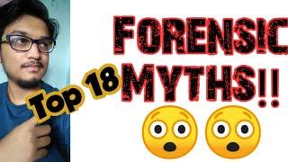 Top 18 Forensic Science Myths|| Mind blowing facts|| CAUSIS FORENSIBUS