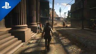 RED DEAD REDEMPTION 2 Walking in Saint Denis Gameplay on PS5