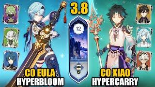 F2P C0 Eula Hyperbloom & C0 Xiao Hypercarry | Spiral Abyss 3.8/4.0 Floor 12 9 Stars | Genshin Impact