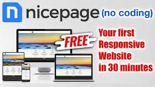 Nicepage Introduction - Your first responsive website in 30 minutes. No coding is required.