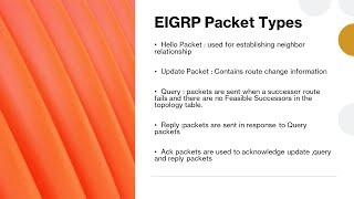 EIGRP Packet Types