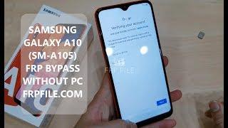 Samsung Galaxy A10 (SM-A105) FRP Bypass without PC