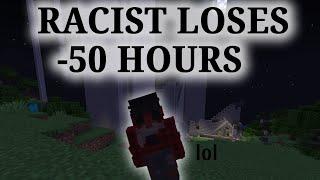 Making a Racist Start to Whine by Griefing him in Minecraft