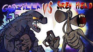 Godzilla KOTM Godzilla VS Siren Head! (Godzilla Comic Dub) (Siren Head Comic)