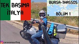 MOTOSİKLET İLE TEK BAŞIMA İTALYA  & YAMAHA TENERE 660 & KARAVANLARA AŞIK OLDUĞUM TUR