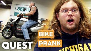 Dream Bike Winner Gets PRANKED With A Moped | American Chopper