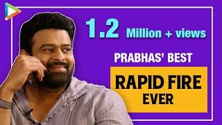 Prabhas' BEST Rapid Fire | I’m FAN Of SRK | Girlfriend, Marriage & Rumours | Salman | Saaho | Alia