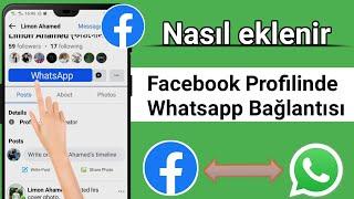 Facebook Profiline WhatsApp Bağlantısı Nasıl Eklenir (2023) ||