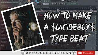 How to Make a $uicideboy$ Type Beat (FL Studio Tutorial)