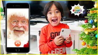 Santa called Ryan and surprise him with Christmas DIY Science Experiments!!