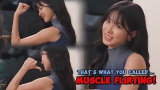 KAZUHA found a sneaky way to FLIRT with others using her MUSCLES, & everyone can't stop laughing! 