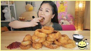 ASMR ONION RINGS | Eating Sounds