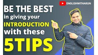 SIMPLE AND EASY INTRODUCTION TIPS BY ||ENGLISHWITHARUN||.@englishwitharun