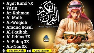 The heart touching voice of Ayat Kursi 7x,Surah Yasin,Ar Rahman,Waqiah,Al Mulk,Kahfi,Ikhlas,Falaq...