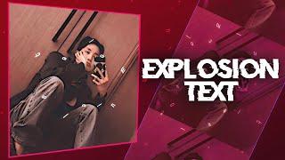 Explosion text tutorial | Alight motion