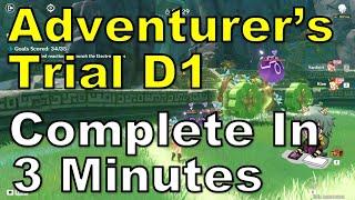 Complete Adventurer's Trials Day 1 In 3 Minutes : Challenge 1 Superfast Hat Trick