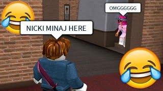 Pranking ROBLOX Players that FAMOUS People Joined  | Roblox MM2 Funny Moments