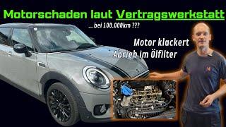 Mini Cooper 2018er F56 gerettet | Betrifft B38 B48 BMW Motoren | 3 und 4 Zylinder | P130304