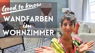 Wohnzimmer-Wandfarben: Farbideen - Streichtipps - Akzentwände | Anna Bergner Interior Design