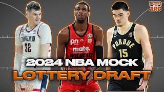 New 2024 NBA Mock Lottery Draft | Hawks Surprise At #1, Alex Sarr Falls, & Where Does Bronny End Up?
