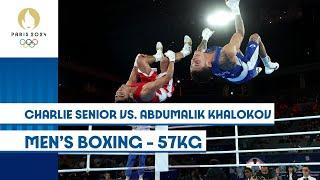  Charlie Senior vs. Abdumalik Khalokov  | Men's Boxing 57kg | #Paris2024 Highlights