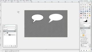 Making speech bubbles and thought bubbles on GIMP