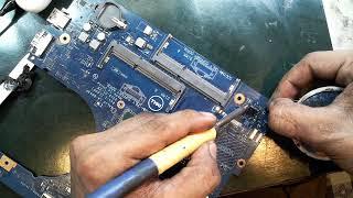 DELL NO POWER (Soldering Skills & Oxidizing Cleaning ) #NJtech