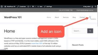 How to add an icon to WordPress Menu