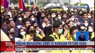 Massa Mahasiswa BEM SI dan Buruh Kembali Berunjuk Rasa Tolak Presiden 3 Periode #iNewsSiang 22/04