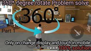 360 degree rotate in freefire gamplay problem solve 100%