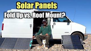 Fold up Solar Panels vs. Roof Mount