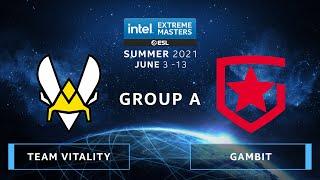 CS:GO - Gambit vs. Team Vitality [Overpass] Map 2 - IEM Summer 2021 - Group A