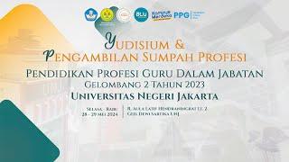 Yudisium dan Sumpah Profesi PPG Dalam Jabatan Gelombang 2 Tahun 2023 || UNJ #2