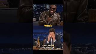 Jimmy reacts  to  how Kevin hart watches a tennis match