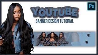 How To Make A Youtube Banner 2023 | Photoshop Tutorial