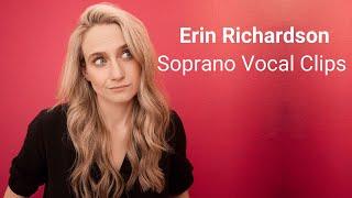 Erin Richardson - Soprano Vocal Clips