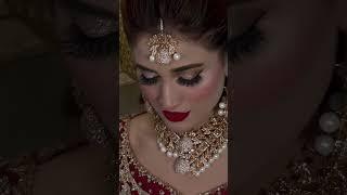 Classic red barat Pakistani bride#pakistanibridalmakeup #bestmakeupschool #wedding #mua #makeup