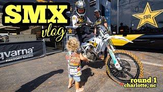 SUPERMOTOCROSS ROUND 1 | Christian Craig Races in Charlotte SMX 2024