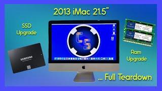 Upgrading Apple iMac 2013 21.5 Hard Drive to SSD, Ram Upgrade, Huge Improvement