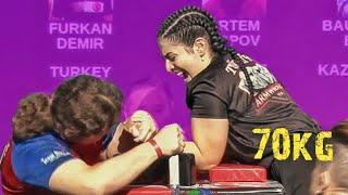 WORLDARM 2022 | JUNIOR WOMAN | CAT 70KG | WORLD CHAMPIONSHIP ARM WRESTLING  TURKEY