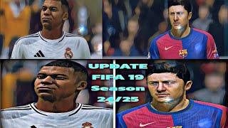 FIFA 19 - KITPACK 24/25 V1 | START CAREER MOD 2024 | SQUAD UPDATED