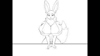 A sexy Eevee wants to show her boobs WIP 1