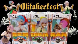 Re:Zero Oktoberfest | Rem, Ram & Emilia | Sega Prize Figures