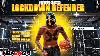 #1 NEW BEST LOCKDOWN BUILD in NBA 2K24! AMAZING LOCK GUARDS 1-5 EASILY!