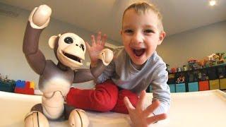 Father & Son GET CRAZY ROBOT MONKEY! (Insanely fun!!!!)