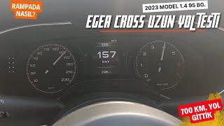 Egea Cross Uzun Yol Testi (1.4 Fire 95 Bg.) - 700 Km. Yol Yaptık - Yolda Üzdü mü? |Egea Cross|
