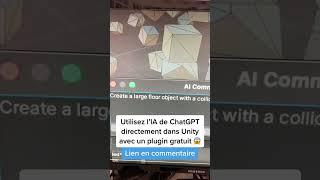 Utilisez ChatGPT directement dans Unity avec un plugin gratuit.#chatgpt #ia #gamedev #unity