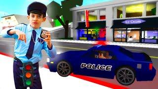 Roblox Brookhaven Police Pursuit with Jason and Sara