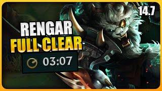 [S14] Fastest Rengar Fullclear | Patch 14.7